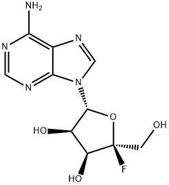 4'-C-Fluoroadenosine Struktur