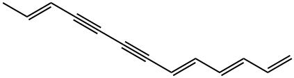 1,3,5,11-Tridecatriene-7,9-diyne, (E,E,E)- Struktur