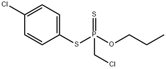 Chloromethyldithiophosphonic acid=S-(4-chlorophenyl)=O-propyl ester,1713-98-0,结构式