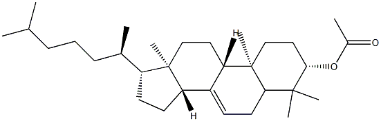 4,4-Dimethylcholest-7-en-3β-ol acetate Structure