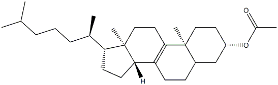 Cholest-8-en-3β-ol acetate Struktur