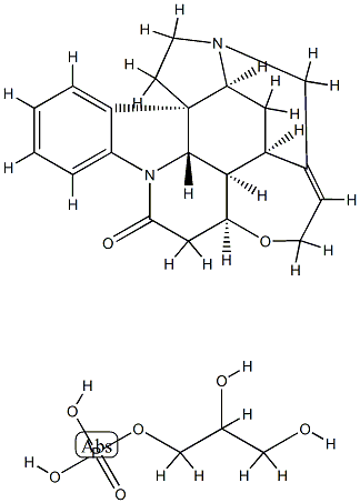 Strychnidin-10-one, compd. with 2,3-dihydroxypropyl dihydrogen phosphate (1:1)|