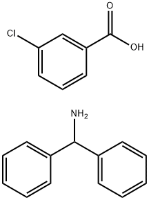 3-chlorobenzoic acid, diphenylmethanamine 结构式