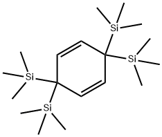 Silane,2,5-cyclohexadiene-1,4-diyltetrakis[trimethyl- Struktur