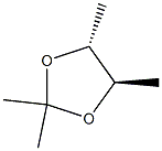 1,3-DIOXOLANE,2,2,4,5-TETRAME Structure