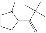 1-Propanone,2,2-dimethyl-1-(1-methyl-2-pyrrolidinyl)-(9CI) Structure