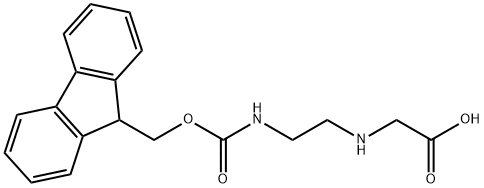 N-[N′-FMoc-(2′-aMinoethyl)]glycine Structure