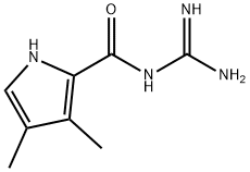 1H-Pyrrole-2-carboxamide,N-(aminoiminomethyl)-3,4-dimethyl-(9CI) 结构式