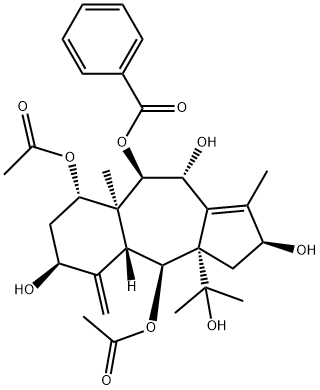 9-Deacetyl-9-benzoyl-10-debenzoyltaxchinin A Struktur