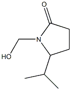 2-Pyrrolidinone,1-(hydroxymethyl)-5-(1-methylethyl)-(9CI) Structure