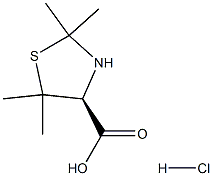 D-Penicillamine acetone adduct hydrochloride Structure