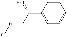 (S)-α-メチルベンゼンメタンアミン·塩酸塩 化学構造式