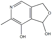 6-Methyl-1.3-dihydrofuro[3.4-c]pyridine-1.7-diol Structure