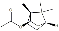 外型-(+-)-1,7,7-三甲基-二环[2.2.1]庚-2-醇乙酸酯, 17283-45-3, 结构式