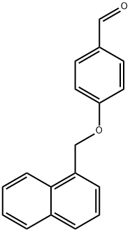 4-(naphthalen-1-ylmethoxy)benzaldehyde 化学構造式