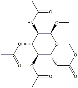 Methyl 2-(acetylamino)-2-deoxy-α-D-galactopyranoside 3,4,6-triacetate 结构式