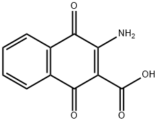 2-amino-3-carboxy-1,4-naphthoquinone Struktur