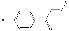 (E)-4'-ブロモ-β-クロロアクリロフェノン 化学構造式