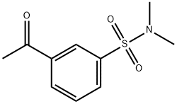 3-acetyl-N,N-dimethylbenzene-1-sulfonamide Structure