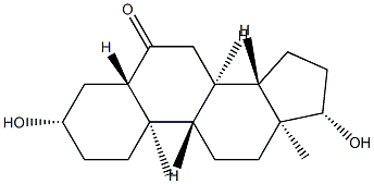 3β,17β-Dihydroxy-5α-androstan-6-one Struktur