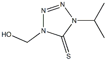 5H-Tetrazole-5-thione,1,4-dihydro-1-(hydroxymethyl)-4-(1-methylethyl)-(9CI)|