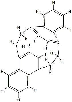 anti-(5,16:8,13)-Diethenodibenzo[a,g] cyclododecene 6,7,14,15-tetrahyd ro- Struktur