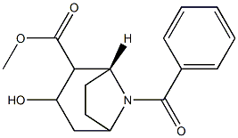 N-benzoylnormethylecgonine Struktur