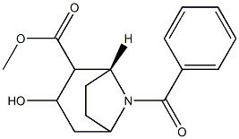 N-benzoylnormethylecgonine Structure