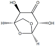 D-arabino-Hexopyranos-3-ulose, 1,6-anhydro-, beta- (8CI),17371-38-9,结构式