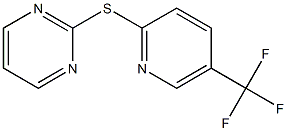2-pyrimidinyl 5-(trifluoromethyl)-2-pyridinyl sulfide Struktur