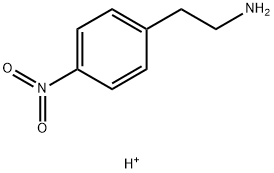 Benzeneethanamine,  4-nitro-,  conjugate  monoacid  (9CI) 化学構造式
