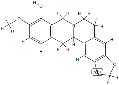 四氢小檗红碱,17388-17-9,结构式