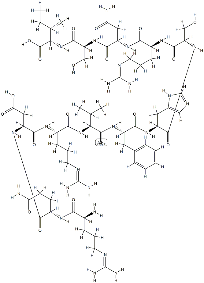 (PHE1376)-FIBRONECTIN FRAGMENT (1371-1382), 174063-90-2, 结构式