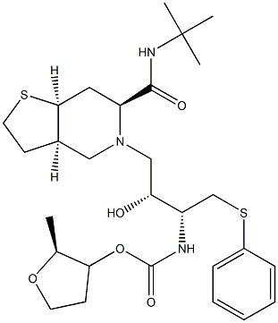 ThienopyridCONH furanyl urethane deriv. 化学構造式