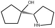 Cyclopentanol, 1-(2S)-2-pyrrolidinyl- (9CI) Structure