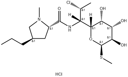 7-CHLOROLINCOMYCIN HYDROCHLORIDE			 Struktur