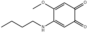 3,5-Cyclohexadiene-1,2-dione,4-(butylamino)-5-methoxy-(9CI) Struktur
