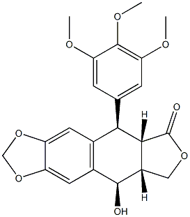 Picropodophyllotoxin Struktur