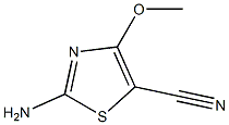 5-Thiazolecarbonitrile,2-amino-4-methoxy-(9CI),174562-15-3,结构式