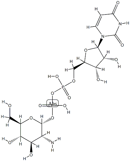 UDP-glucosamine 结构式