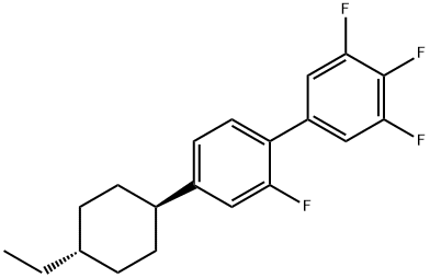 4-(trans-4-Ethylcyclohexyl)-2,3′,4′,5′-tetrafluorbiphenyl, 174805-87-9, 结构式