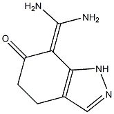 6H-Indazol-6-one,7-(diaminomethylene)-2,4,5,7-tetrahydro-(9CI) Structure