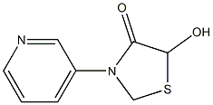 4-Thiazolidinone,5-hydroxy-3-(3-pyridinyl)-(9CI) 化学構造式