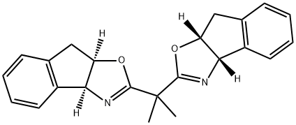 (3aＳ,3′aＳ,8aＲ,8′aＲ)-2,2′-(1-メチルエチリデン)ビス[3a,8a-ジヒドロ-8Ｈ-インデノ[1,2-ｄ]オキサゾール] 化学構造式