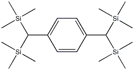 Silane(1,4-phenylenedimethylidene)tetrakis[trimethyl Struktur