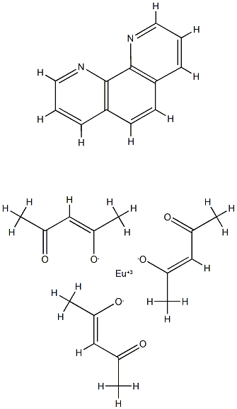 Tris(acetylacetonato)(1,10-phenanthroline)europium(III) Structure