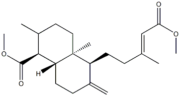 Agathicaciddimethylester Struktur