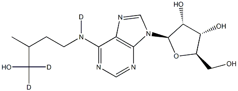 [2H3]DIHYDROZEATIN RIBOSIDE(D-DHZR) 结构式