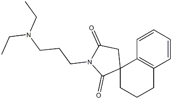 rac-(1R*)-1'-[3-(ジエチルアミノ)プロピル]-3,4-ジヒドロスピロ[ナフタレン-1(2H),3'-ピロリジン]-2',5'-ジオン 化学構造式