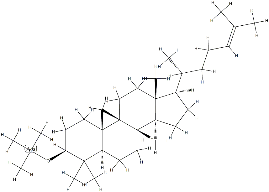 9β,19-Цикло-3β-триметилсилилоксиланост-24-ен структура